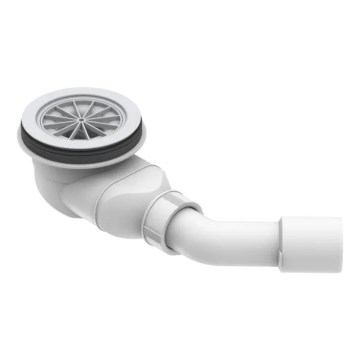 LAUFEN H2951270000001 - Siphon pour receveur de douche SOLUTIONS, plastique/blanc