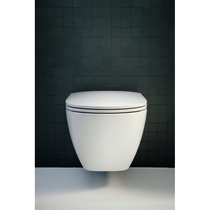 LAUFEN H8660800000001 - WC suspendu LUA céramique/blanc + abattant WC SoftClose LUA duroplast/blanc