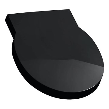 LAUFEN H8942820200001 - Couvercle pour urinoir SoftClose VAL, en duroplast, noir brillant