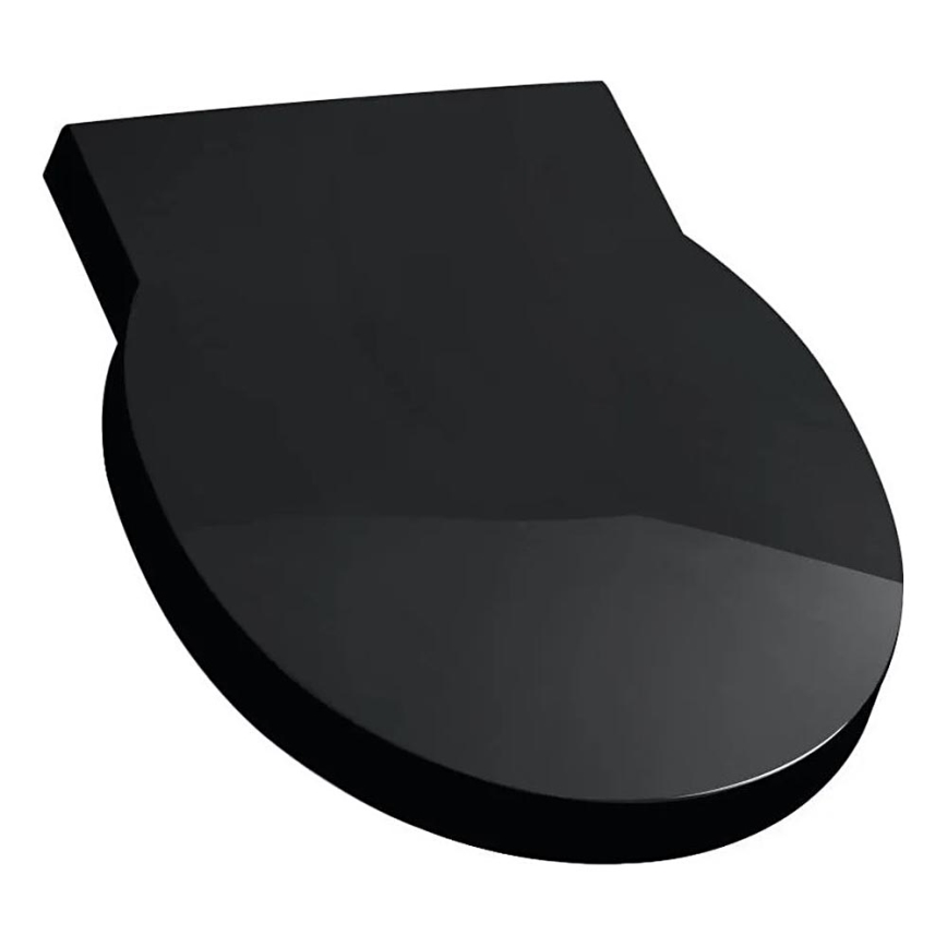LAUFEN H8942820200001 - Couvercle pour urinoir SoftClose VAL, en duroplast, noir brillant
