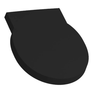 LAUFEN H8942827160001 - Couvercle pour urinoir SoftClose VAL en duroplast, noir mat