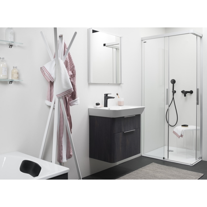 LAUFEN HF500702428000 - Robinet de lavabo LAURIN 16,2 cm titane mat noir