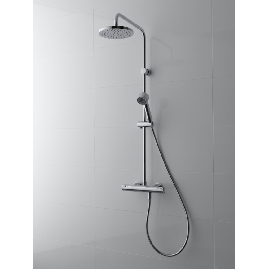 LAUFEN HF500957100600 - Colonnes de douche avec robinet thermostatique CITYPRO chrome brillant