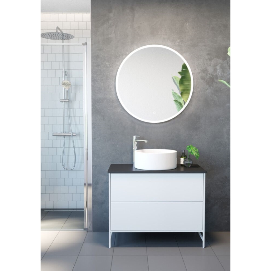 Lavabo à poser RUNDTOM Ø 41,5 cm céramique/blanc