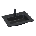 Lavabo encastré LILLESNAD 61 × 46 cm céramique/noir