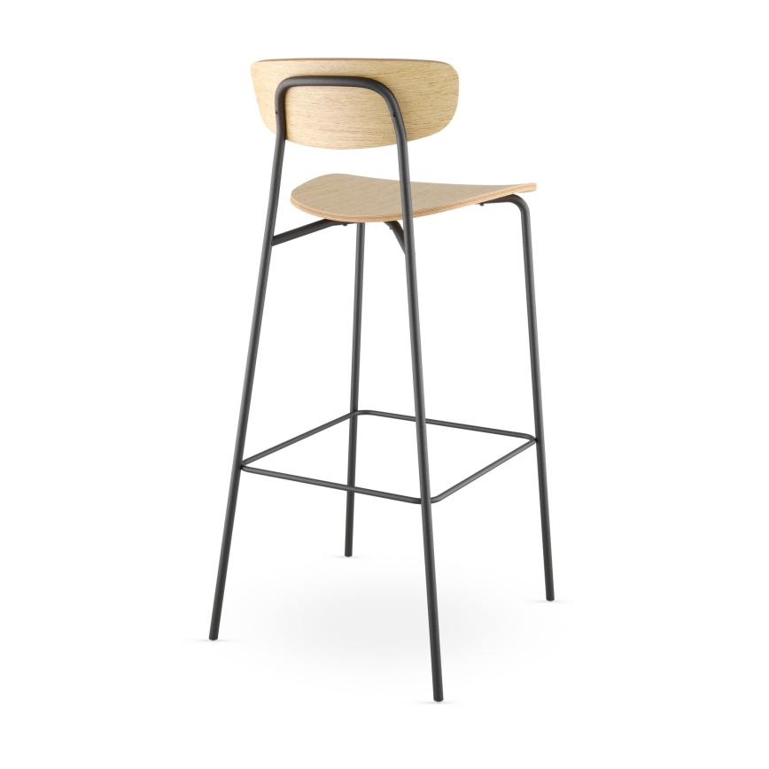 LD Seating - Tabouret de bar TRIVI marron/noir