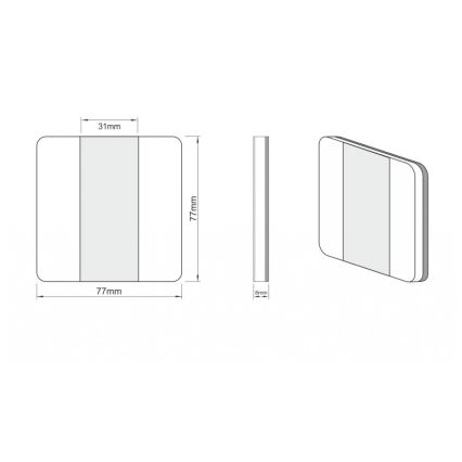 LDST DU-01-SS-BZ10 - Luminaire d'escalier LED DUO 10xLED/1,2W/230V Chrome mat