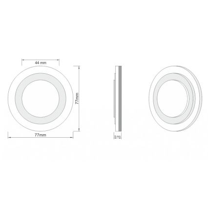 LDST LI-01-B-BZ8 - Luminaire d'escalier LED LILI 8xLED/1,2W/230V blanc 6500K