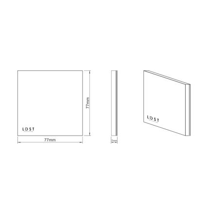 LDST SI-01-L-BC8 - Eclairage d'escalier SILVER 8xLED/1,2W/230V