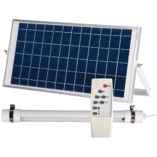 LED à intensité variable extérieur tube avec détecteur et panneau solaire JIMMY 40W/5000 mAh 3,7V 6000K IP65 + télécommande
