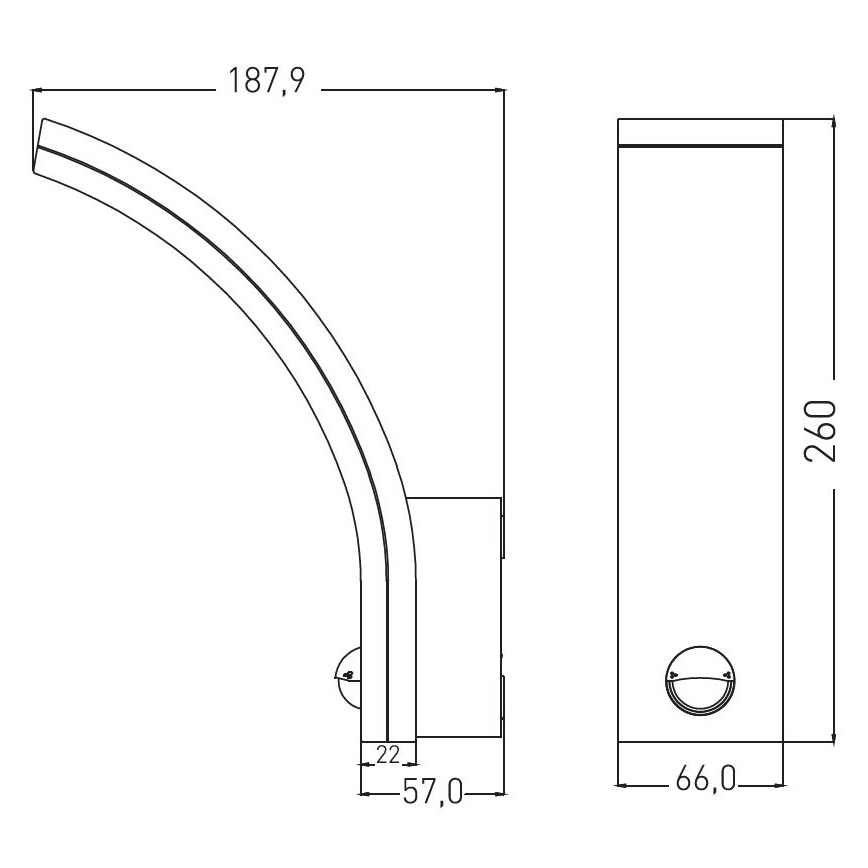 LED Applique extérieure dimmable avec capteur de mouvement et capteur crépusculaire LED/12/15/20W/230V IP65 noire