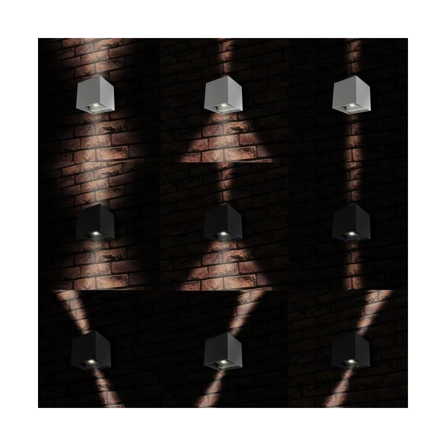 LED Applique murale d'extérieur 2xLED/3W/230V IP54 anthracite