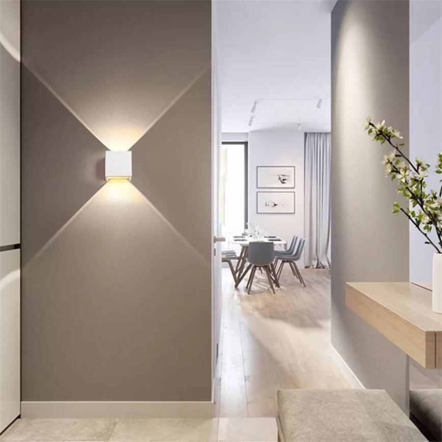 LED Applique murale d'extérieur 2xLED/3W/230V IP54 blanc