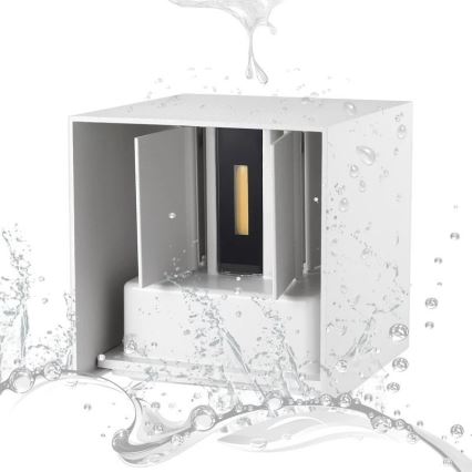 LED Applique murale d'extérieur 2xLED/3W/230V IP54 blanc
