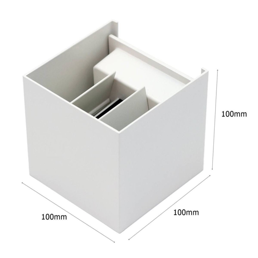 LED Applique murale d'extérieur 2xLED/3W/230V IP54 blanc
