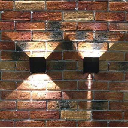 LED Applique murale d'extérieur 2xLED/3W/230V IP54 noir