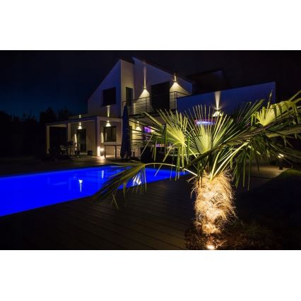 LED Applique murale d'extérieur 2xLED/3W/230V IP54 noir