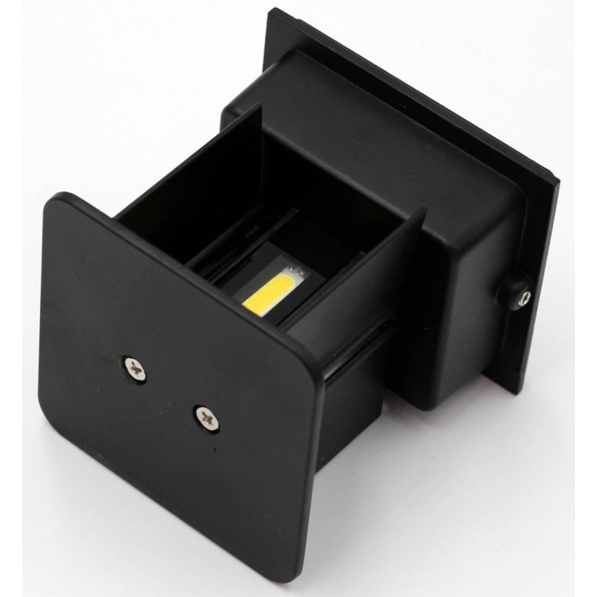 LED Applique murale d'extérieur 2xLED/3W/230V IP54 noir