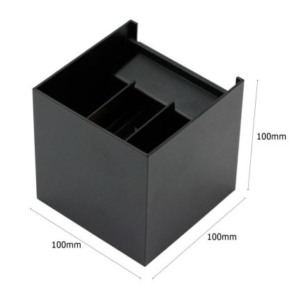 LED Applique murale d'extérieur 2xLED/3W/230V IP54 noir