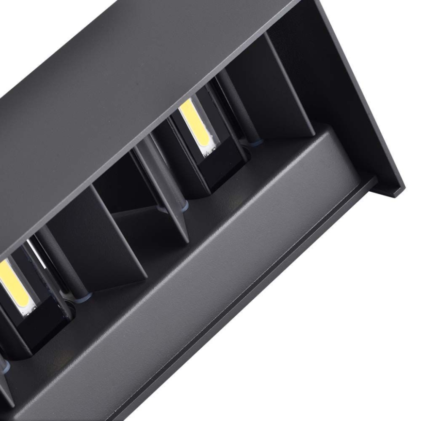 LED Applique murale d'extérieur LED/24W/230V 4000K IP65 noire