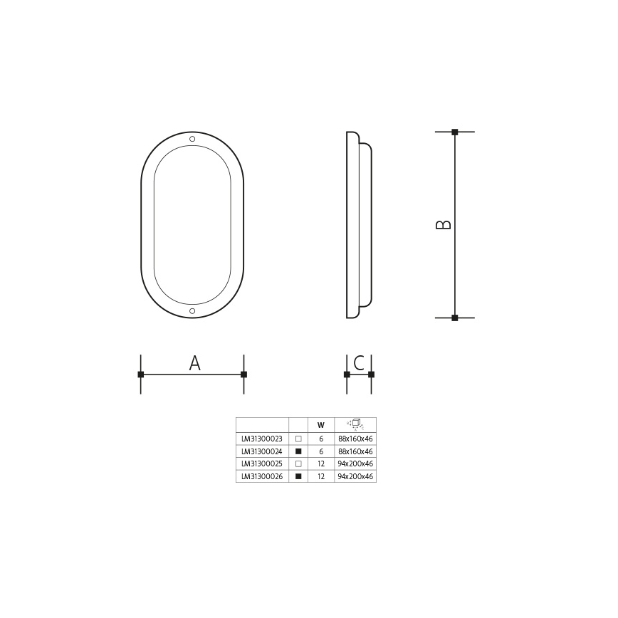 LED Applique murale d'extérieur LED/6W/230V IP54 noire