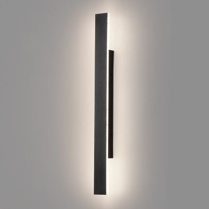 LED Applique murale d'extérieur WOW LED/11W/230V 3000/4000/6000K 60 cm IP54 noire