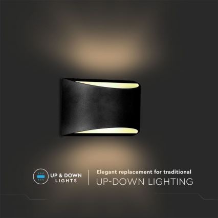 LED Applique murale extérieure LED/9W/230V 4000K IP54 noire