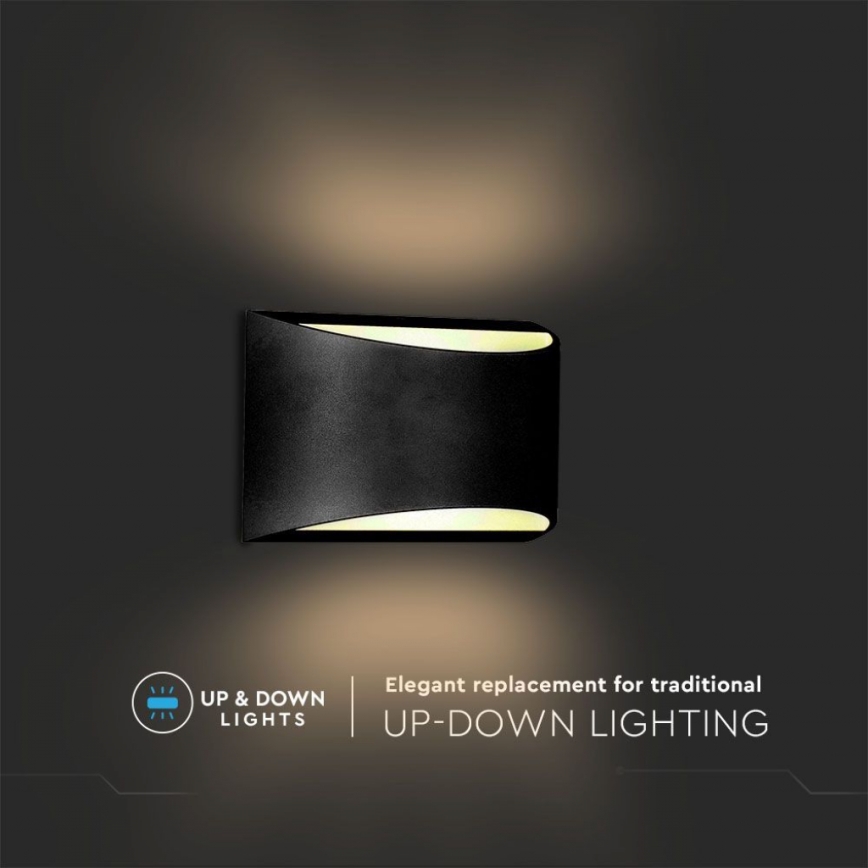 LED Applique murale extérieure LED/9W/230V 4000K IP54 noire