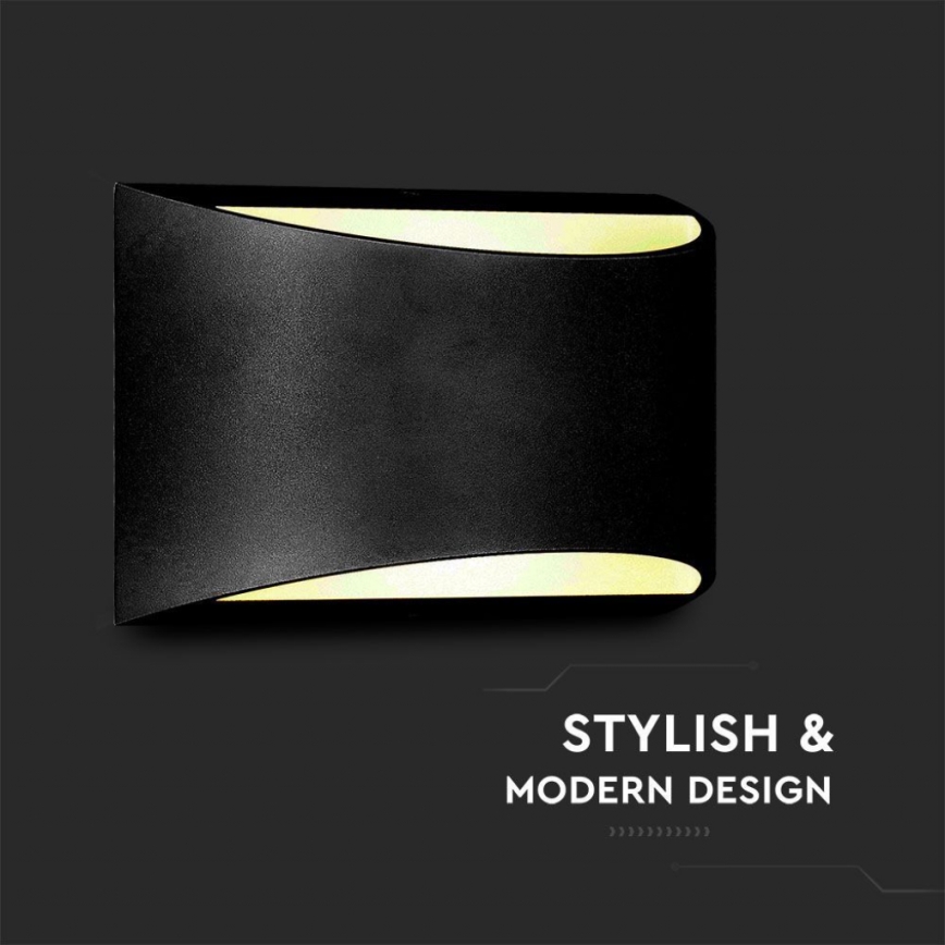 LED Applique murale extérieure LED/9W/230V 4000K IP54 noire