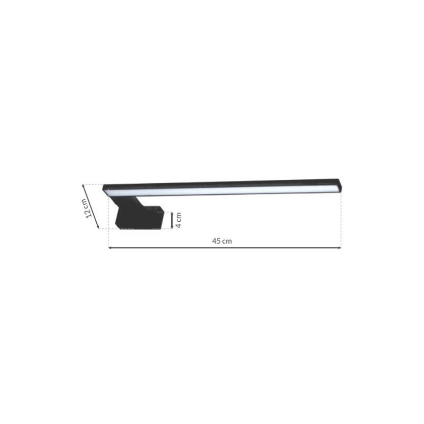 LED Applique murale pour salle de bains SHINE LED/11W/230V 45 cm IP44 noire
