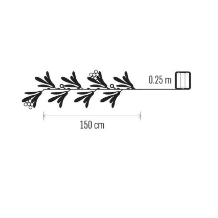 LED Décoration de Noël 25xLED/3xAA