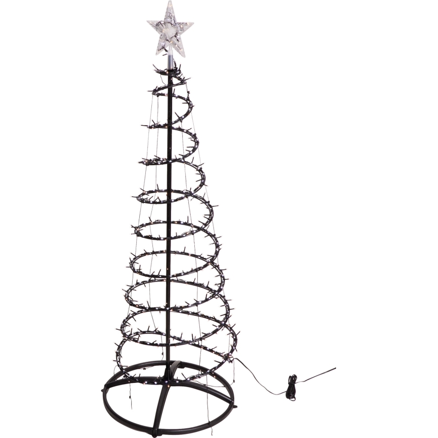 Sapin de Noël LED d'extérieur 150 cm — 524 LED / 230 V, 15 fonctions, IP44, blanc chaud