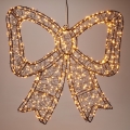 LED Décoration de Noël d'extérieur 720xLED/6W/230V 46 cm IP44 blanc chaud nœud/noir