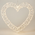 LED Décoration de Noël extérieure 720xLED/6W/230V 46 cm IP44 blanc chaud cœur/blanc