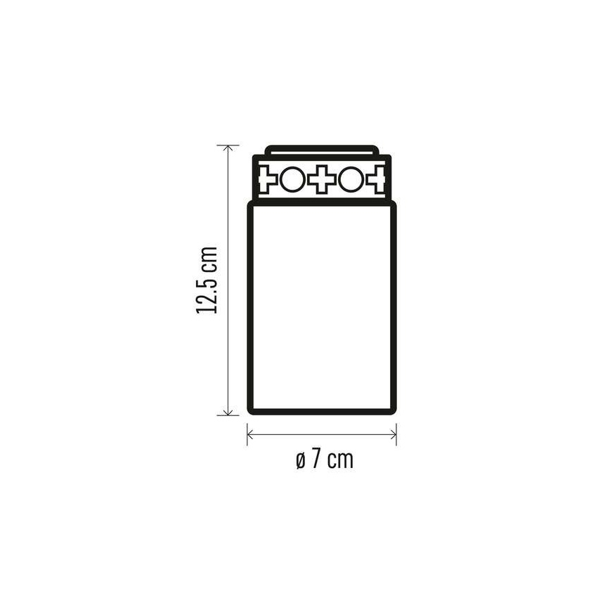 LED Décoration extérieure LED/2xC IP44 rouge