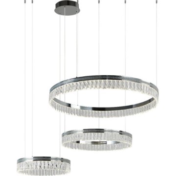 LED dimmable lustre en cristal suspendu sur câble THALIA LED/120W/230V 3000-6000K + télécommande