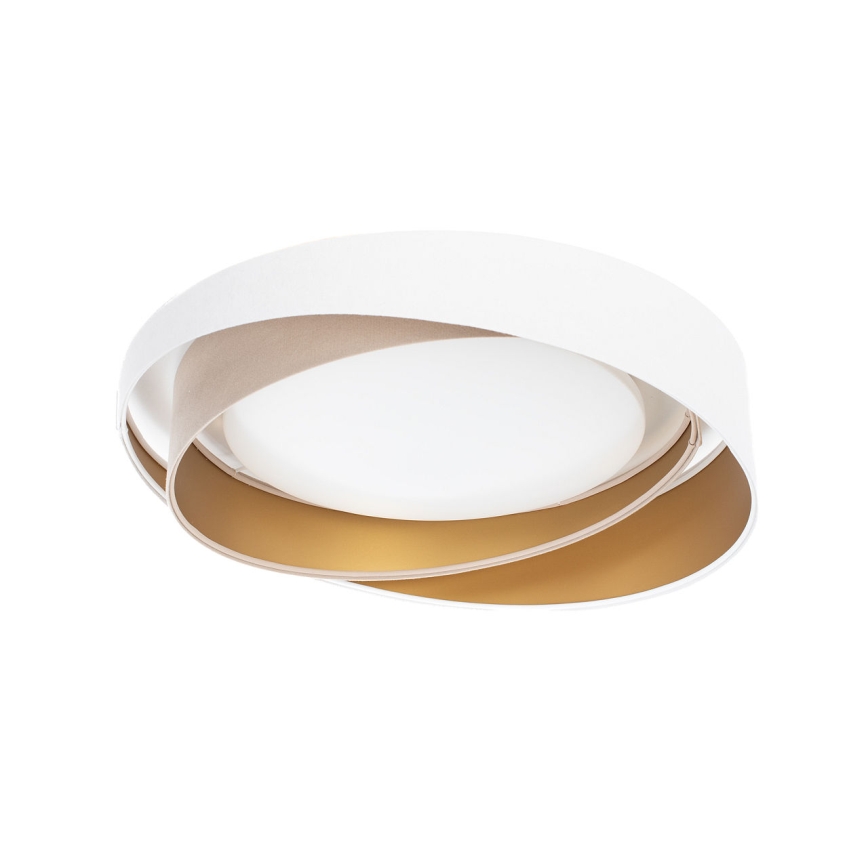 Plafonnier LED dimmable SMART GALAXY MODERN, 24 W, 230 V, 3000–6500 K, Ø 55 cm, blanc/beige/doré + télécommande