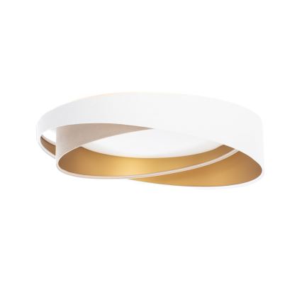 Plafonnier LED dimmable SMART GALAXY MODERN, 24 W, 230 V, 3000–6500 K, Ø 55 cm, blanc/beige/doré + télécommande