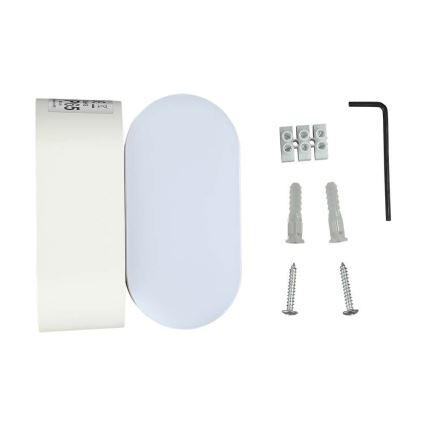 LED Extérieur flexible applique murale LED/5W/230V 3000K IP65 blanc