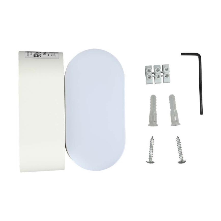 LED Extérieur flexible applique murale LED/5W/230V 3000K IP65 blanc