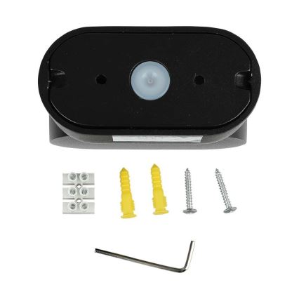 LED Extérieur flexible applique murale LED/5W/230V 3000K IP65 noir