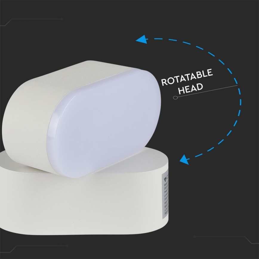 LED Extérieur flexible applique murale LED/5W/230V 4000K IP65 blanc