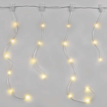 LED Guirlande de Noël d'extérieur 54xLED/8 fonctions 6,7x0,7m IP44 blanc chaud