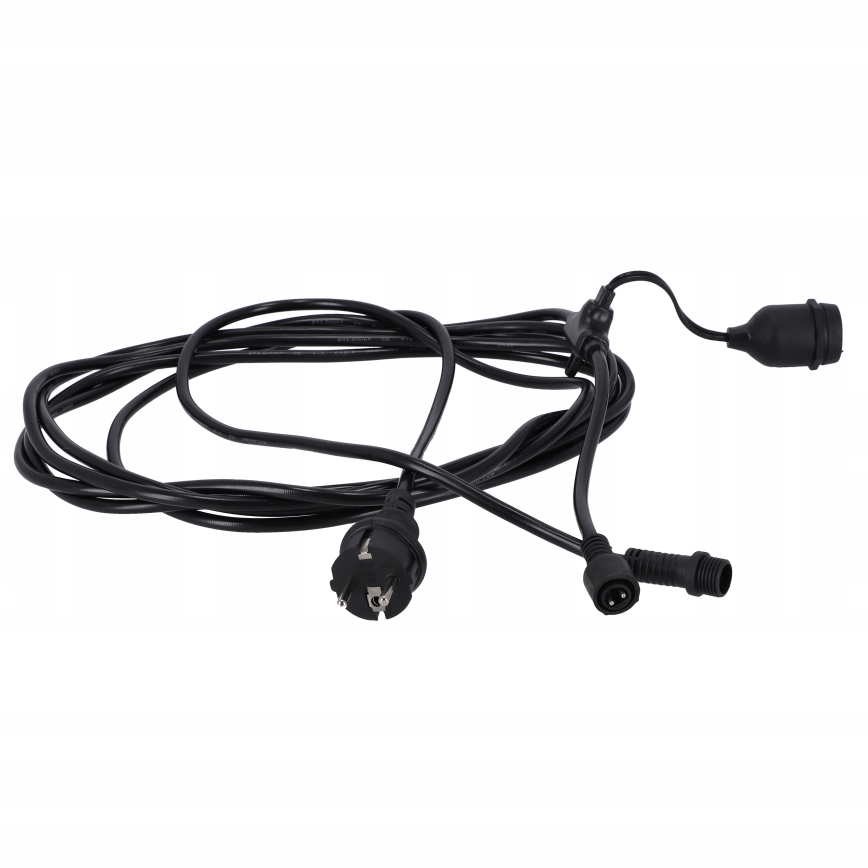 LED Guirlande décorative d'extérieur 20xE27/1W/230V 20,94 m IP44 noire