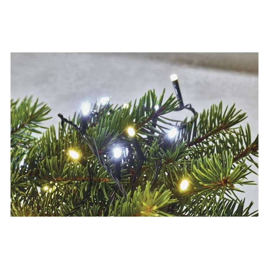 LED  guirlande extérieure 80xLED/2 fonctions 13m IP44 blanc chaud/blanc froid