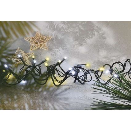 LED  guirlande extérieure 80xLED/2 fonctions 13m IP44 blanc chaud/blanc froid