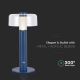 LED Lampe de table tactile rechargeable et à intensité variable LED/1W/5V 3000K 1800 mAh bleu