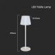 LED Lampe de table tactile rechargeable et à intensité variable LED/4W/5V 3000-6000K 1800 mAh blanc