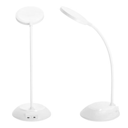 LED Lampe de table à intensité variable rechargeable VISUA LED/5W/5V 3000-5000K 1200 mAh blanc