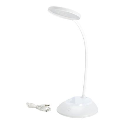 LED Lampe de table à intensité variable rechargeable VISUA LED/5W/5V 3000-5000K 1200 mAh blanc